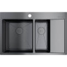 Мойка OMOIKIRI AKISAME 78-2-GM-L нерж.сталь/вороненая сталь 4973101