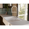 Смеситель OMOIKIRI KANTO-2 PLUS-SB-BN-WH латунь/нержавеющая сталь/белый 4994450