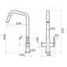 Смеситель OMOIKIRI MIYAKO-GB латунь/графит 4994594